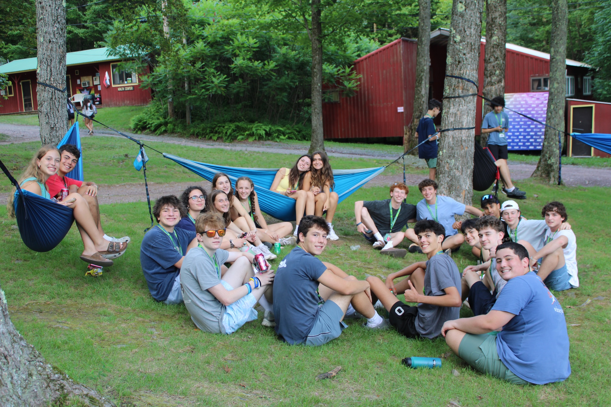 Group of people smiling outdoors