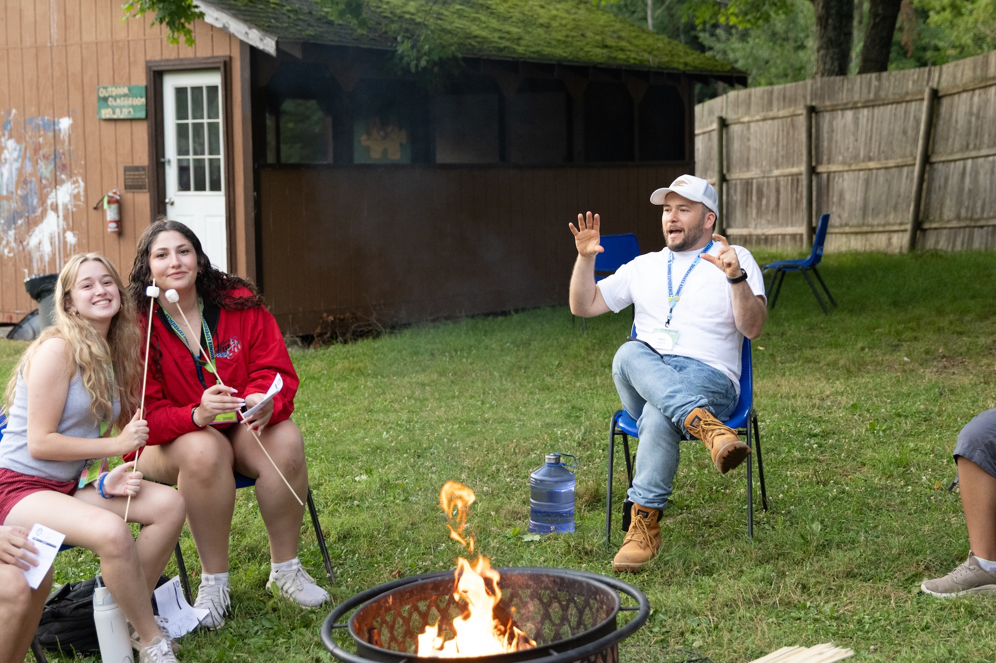 Group of people smiling outdoors