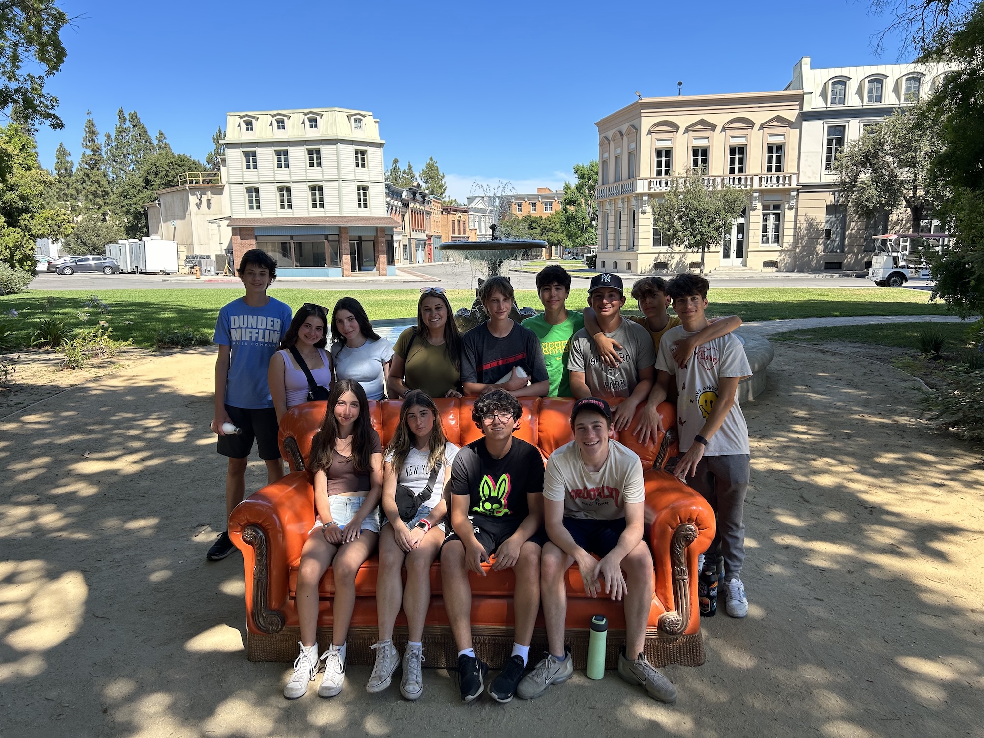 Group of people smiling outdoors