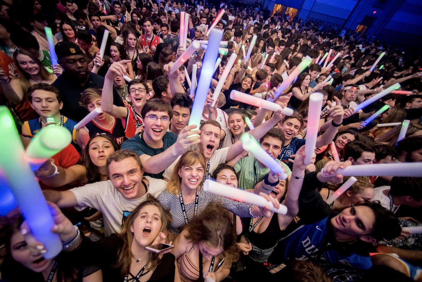 Group of people celebrating on stage
